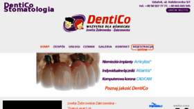 What Dentico.eu website looked like in 2018 (5 years ago)