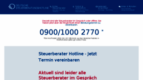 What Deutsche-steuerberatungshotline.de website looked like in 2018 (5 years ago)