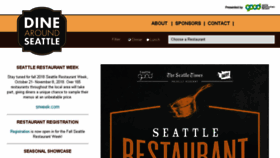 What Dinearoundseattle.org website looked like in 2018 (5 years ago)