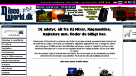 What Discoworld.dk website looked like in 2018 (5 years ago)