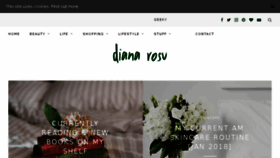 What Dianarosu.com website looked like in 2018 (5 years ago)
