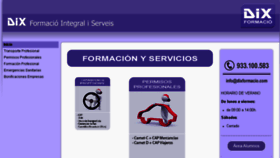 What Dixformacio.com website looked like in 2018 (5 years ago)