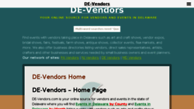 What De-vendors.com website looked like in 2018 (5 years ago)