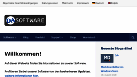 What Da-software.de website looked like in 2018 (5 years ago)