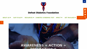 What Defeatdiabetes.org website looked like in 2018 (5 years ago)