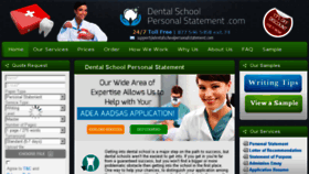 What Dentalschoolpersonalstatement.com website looked like in 2018 (5 years ago)