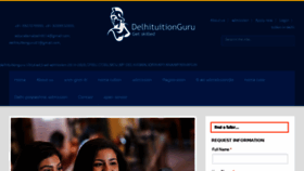 What Delhituitionguru.com website looked like in 2018 (5 years ago)