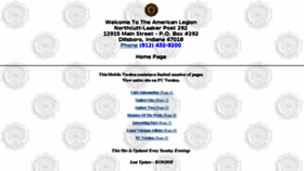 What Dillsborolegion.org website looked like in 2018 (5 years ago)