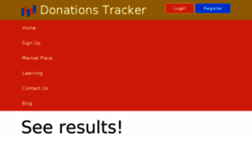 What Donationstracker.com website looked like in 2018 (5 years ago)