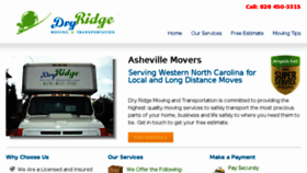What Dryridgemoving.com website looked like in 2018 (5 years ago)