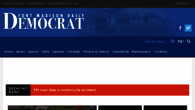 What Dailydem.com website looked like in 2018 (5 years ago)
