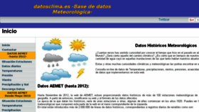 What Datosclima.es website looked like in 2018 (5 years ago)