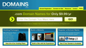 What Domains.org website looked like in 2018 (5 years ago)