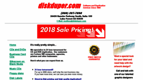What Diskduper.com website looked like in 2018 (5 years ago)