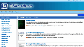 What Doan.edu.vn website looked like in 2018 (5 years ago)
