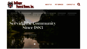 What Dellingerfuneralhome.com website looked like in 2018 (5 years ago)