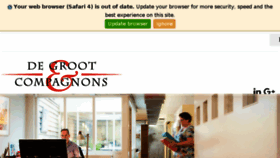 What Degrootencompagnons.nl website looked like in 2018 (6 years ago)