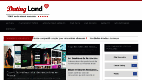 What Datingland.fr website looked like in 2018 (5 years ago)