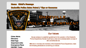 What Dadevillepd.org website looked like in 2018 (5 years ago)