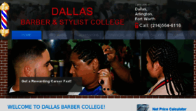 What Dallasbarberandstylistcollege.com website looked like in 2018 (5 years ago)