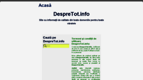 What Despretot.info website looked like in 2018 (5 years ago)