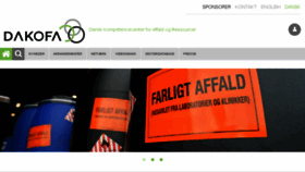 What Dakofa.dk website looked like in 2018 (5 years ago)