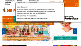 What Derpartymueller.de website looked like in 2018 (5 years ago)