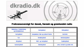 What Dkradio.dk website looked like in 2018 (5 years ago)