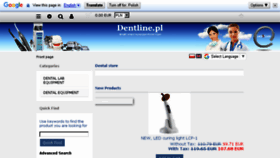 What Dentline.pl website looked like in 2018 (5 years ago)