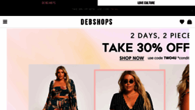 What Debshops.com website looked like in 2018 (5 years ago)
