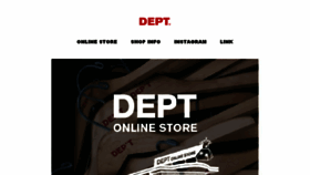 What D-e-p-t.tokyo website looked like in 2018 (5 years ago)