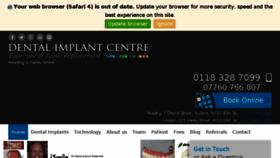 What Dentalimplantcentre.com website looked like in 2018 (5 years ago)