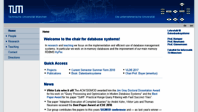 What Db.in.tum.de website looked like in 2018 (5 years ago)