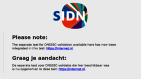 What Dnssectest.sidnlabs.nl website looked like in 2018 (5 years ago)