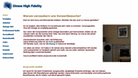 What Dinew-high-fidelity.de website looked like in 2018 (5 years ago)