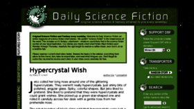 What Dailysciencefiction.com website looked like in 2018 (5 years ago)