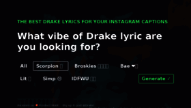 What Drakecaptions.com website looked like in 2018 (5 years ago)