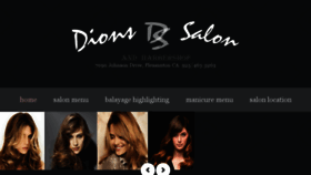 What Dionssalon.com website looked like in 2018 (5 years ago)