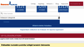 What Debrecenallas.hu website looked like in 2018 (5 years ago)