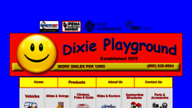 What Dixieplayground.com website looked like in 2018 (5 years ago)