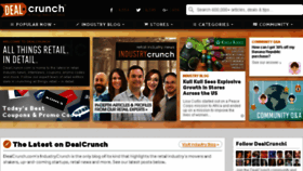 What Dealcrunch.com website looked like in 2018 (5 years ago)