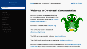What Docs.octoprint.org website looked like in 2018 (5 years ago)