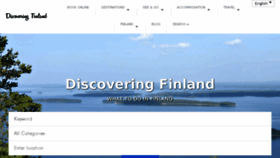 What Discoveringfinland.com website looked like in 2018 (5 years ago)