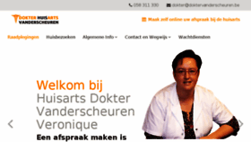 What Doktervanderscheuren.be website looked like in 2018 (5 years ago)