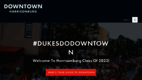 What Downtownharrisonburg.org website looked like in 2018 (5 years ago)
