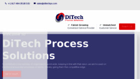 What Ditechps.com website looked like in 2018 (5 years ago)