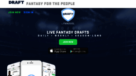 What Draft.com website looked like in 2018 (5 years ago)