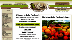 What Deltapatchwork.com website looked like in 2018 (5 years ago)