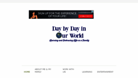 What Daybydayinourworld.com website looked like in 2018 (5 years ago)