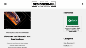 What Designermill.com website looked like in 2018 (5 years ago)